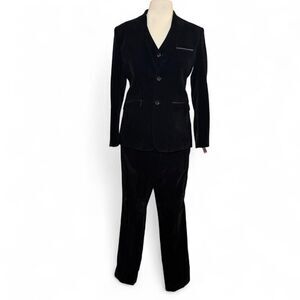 Isaac Mizrahi Boys' Slim Fit 3 Piece Velvet Suit formal holidays size 18 NWT